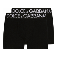 Dolce & Gabbana Men's 'Logo' Boxer Briefs - 2 Pieces