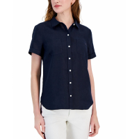 Tommy Hilfiger Women's 'Pocket Logo Camp' Short sleeve shirt