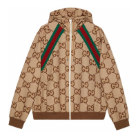 Gucci Men's 'Jumbo GG Hooded' Jacket