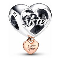 Pandora Charm 'Love You Sister' pour Femmes