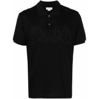 Alexander McQueen Men's 'Logo Embroidered' Polo Shirt