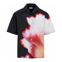 Alexander McQueen Men's 'Solarised Flower' Short sleeve shirt