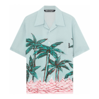 Palm Angels Men's 'Palm Tree  Bowling' Short sleeve shirt