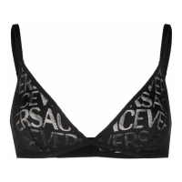 Versace Women's 'Allover Logo' Triangle Bra