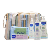 Mustela 'Little Moments Striped Walk' Baby Care Set - 6 Pieces