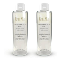 Eclat Skin London Tonique 'Refreshing Hyaluronic Acid' - 150 ml, 2 Pièces