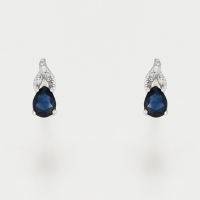 Atelier du diamant Women's 'Larme De Saphir' Earrings