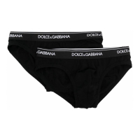 Dolce & Gabbana Men's 'Logo Waistband' Briefs - 2 Pieces