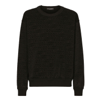 Dolce & Gabbana Men's 'Flocked Logo' Sweater