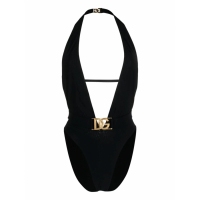 Dolce & Gabbana 'Logo-Plaque Plunge' Badeanzug für Damen
