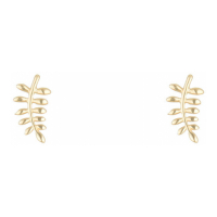 Oro Di Oro Women's 'Feuilles D'Or' Earrings