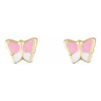 Oro Di Oro Girl's 'Papillon Amoureux' Earrings