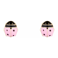Oro Di Oro Girl's 'Coccinelle Rosée' Earrings