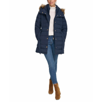 Tommy Hilfiger Women's 'Belted Hooded' Puffer Coat