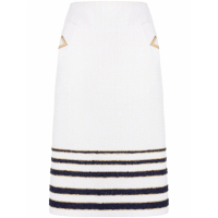 Valentino Women's 'Logo Plaque' Midi Skirt