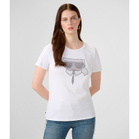 Karl Lagerfeld 'Karl Sequin Head' T-Shirt für Damen