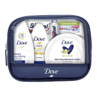 Dove Toiletry Bag Set - 6 Pieces