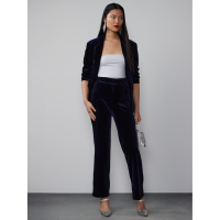New York & Company Pantalon 'Velvet Mid Rise Side Slit' pour Femmes