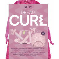 GLOV Dream Curl Set | Coolcurl™ Hitzefreier Lockenwickler Und Die Anti-Frizz Satin Schlafhaube | Pink