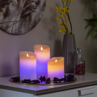 Innovagoods Multicolour Flame-Effect LED Candles with Remote Control Lendles