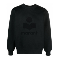 Isabel Marant Pull 'Ribbed-Knit Intarsia-Logo' pour Hommes