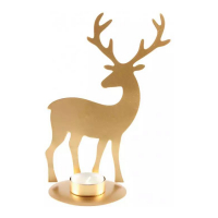 Aulica Metal Tea Light Deer Candle Holder