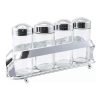 Aulica 4 Spice Bottle With Rack