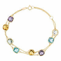 Di Joya Women's 'Pépites Multicolores' Bracelet