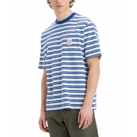 Levi's T-shirt 'Workwear Relaxed-Fit Stripe Pocket' pour Hommes