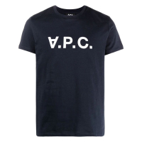 A.P.C. Men's 'Flocked Logo' T-Shirt