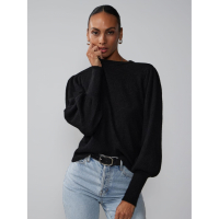 New York & Company Women's 'Balloon Sleeve Pointelle Star' Sweater