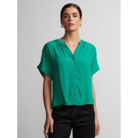 New York & Company Chemise 'Short Sleeve Boxy Button Down' pour Femmes