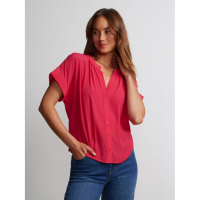 New York & Company Chemise 'Short Sleeve Boxy Button Down' pour Femmes
