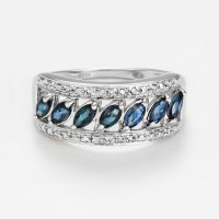 Comptoir du Diamant Women's 'Diagonal' Ring