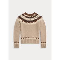 Ralph Lauren 'Fair Isle Wool-Blend Sweater' pour Grandes filles