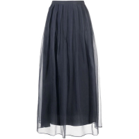 Brunello Cucinelli Women's 'Pleated' Midi Skirt