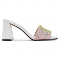Karl Lagerfeld Women's 'Pera Rhinestone Slide' High Heel Sandals