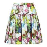 Dolce & Gabbana Women's 'Floral Pleated' Mini Skirt