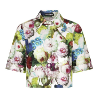Dolce & Gabbana 'Flower-Print' Kurzärmeliges Hemd für Damen
