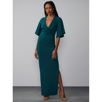 New York & Company 'Flutter Sleeve Open Back' Maxi Kleid für Damen