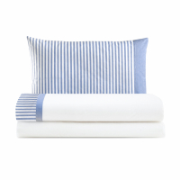 Biancoperla MIA Blue Queen-size complete bed set