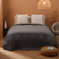 Biancoperla HESTER Grey bed duvet cover set - 200x140 | 63x63