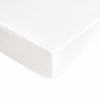 Biancoperla DENISE White queen-size fitted sheet