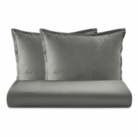 Biancoperla AURORA Grey duvet cover set - 200x200 | 63x63