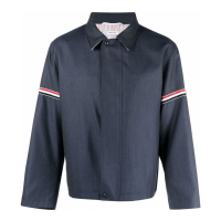 Thom Browne 'Signature-Stripe Detail' Überhemd für Herren