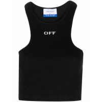 Off-White Crop Top 'Off-Stamp' pour Femmes