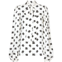 Dolce & Gabbana Women's 'Logo Attached-Scarf' Shirt