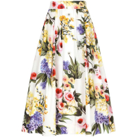 Dolce & Gabbana Women's 'Floral-Print' Midi Skirt