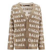 Balenciaga Cardigan 'All-Over Logo' pour Femmes