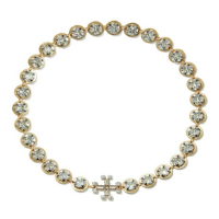 Tory Burch Women's 'Crystal Logo-Embllishd' Necklace